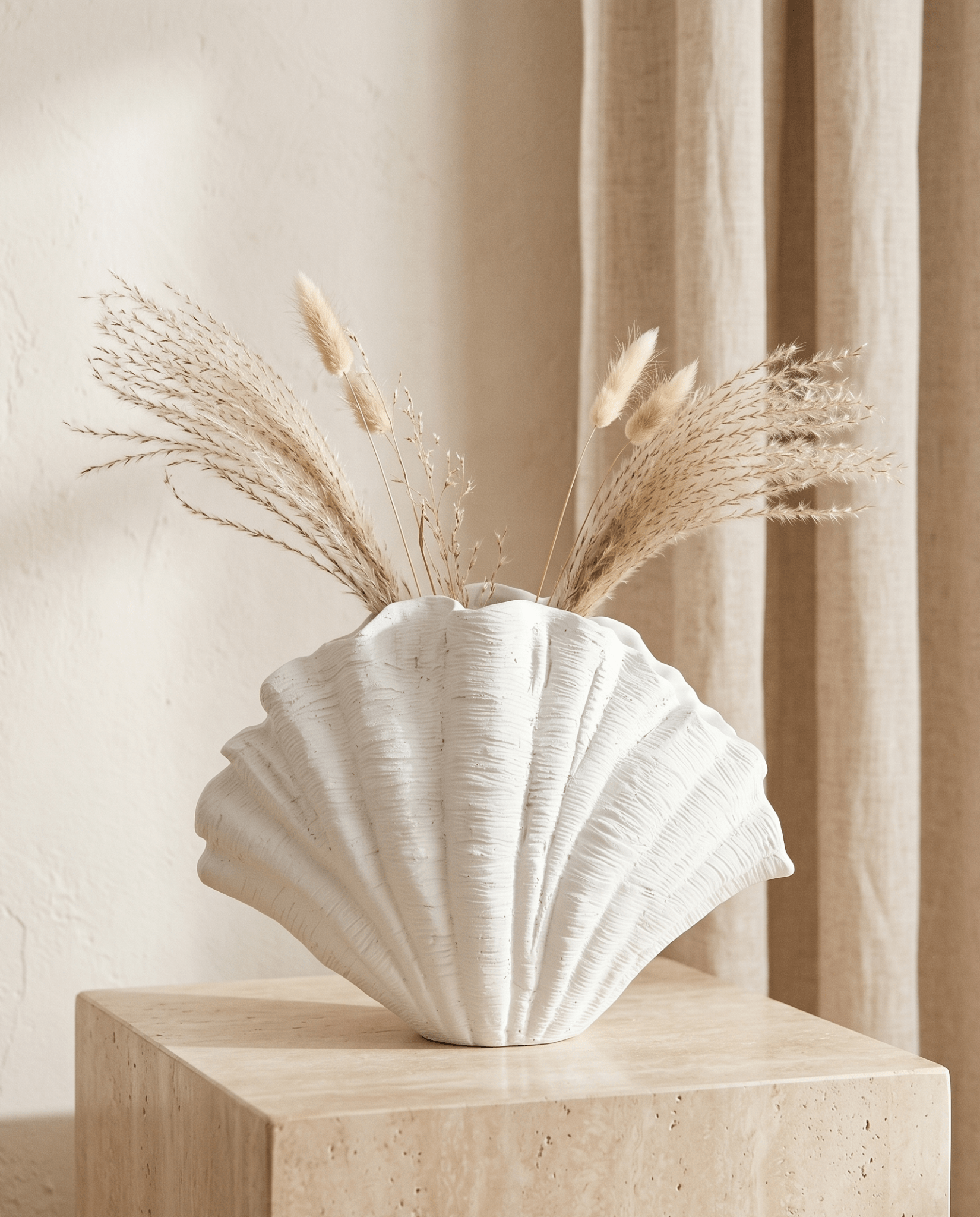 Amalfi Shell Vase - Sol & Stone
