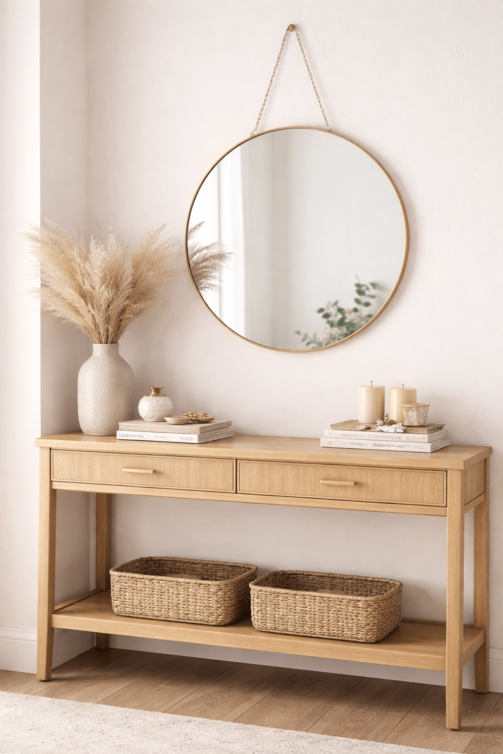 Aurelia Gold Hanging Wall Mirror - Sol & Stone