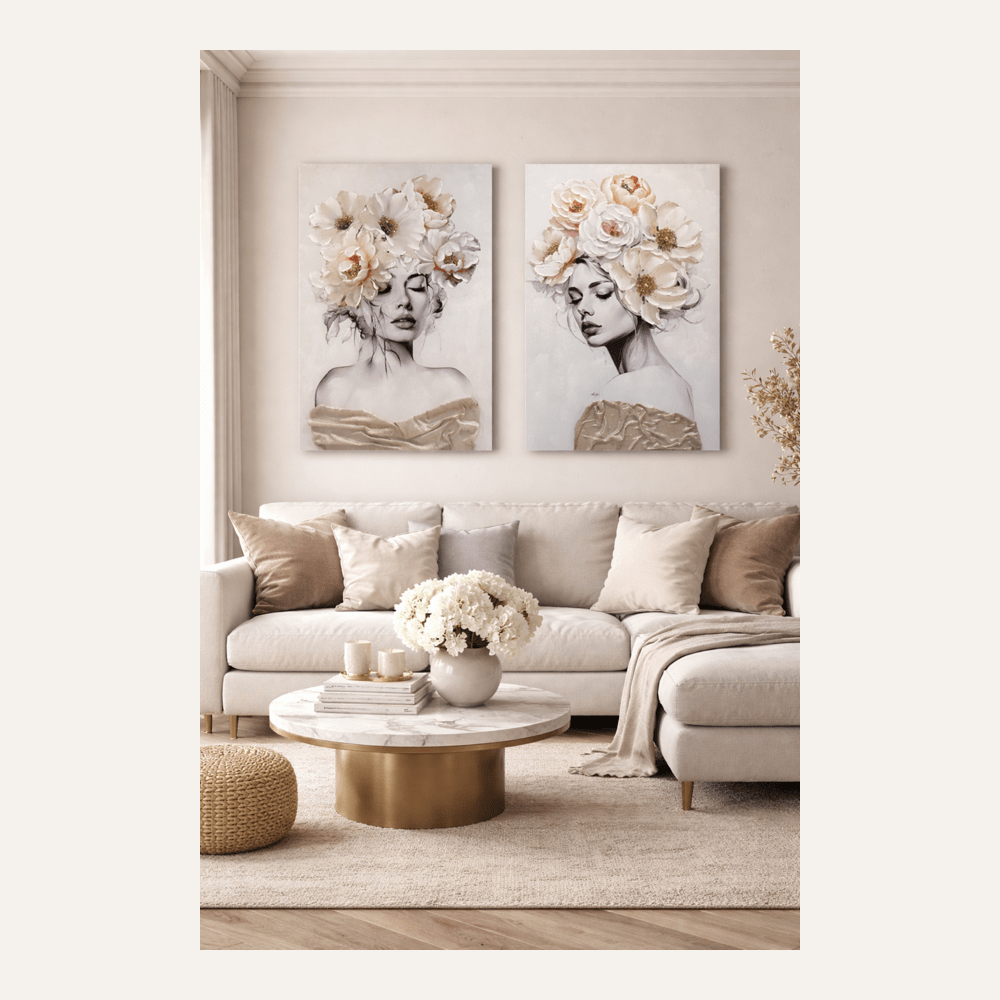 Blooming Elegance 2 - Piece Canvas Set - Sol & Stone