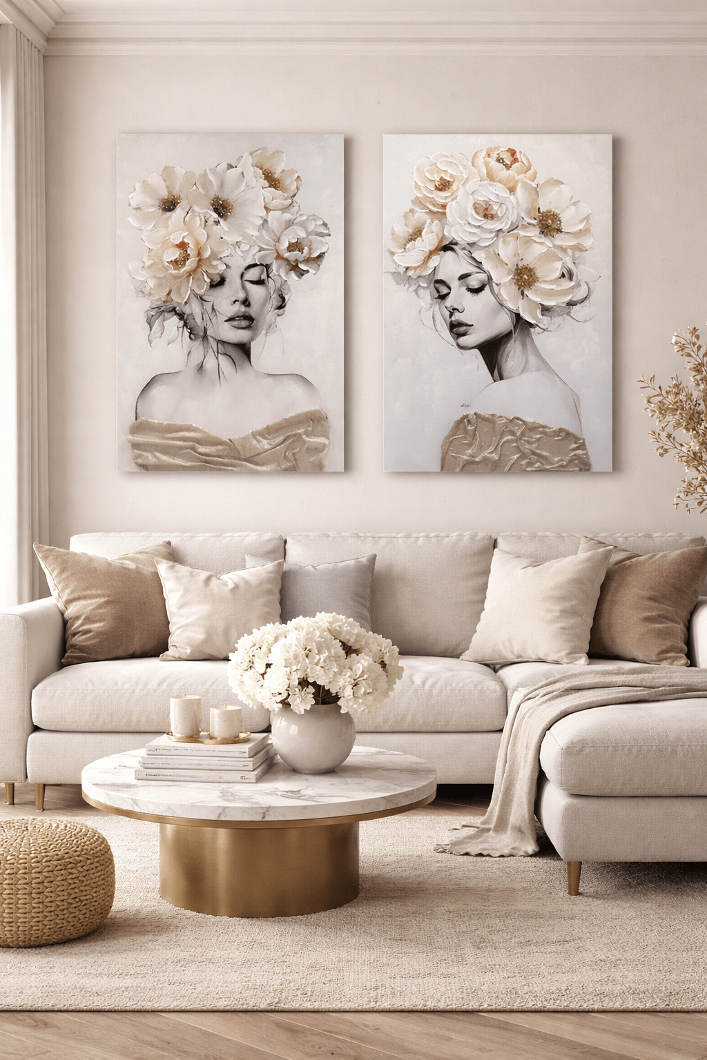 Blooming Elegance 2 - Piece Canvas Set - Sol & Stone