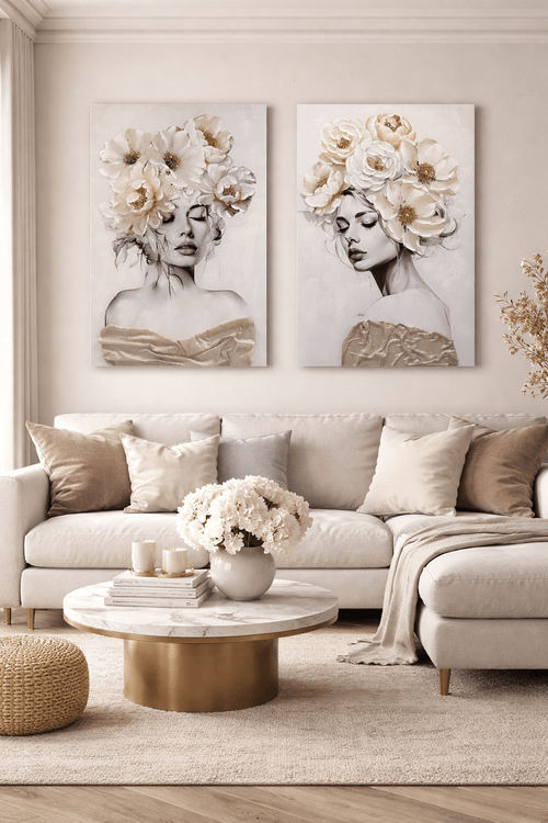 Blooming Elegance 2 - Piece Canvas Set - Sol & Stone