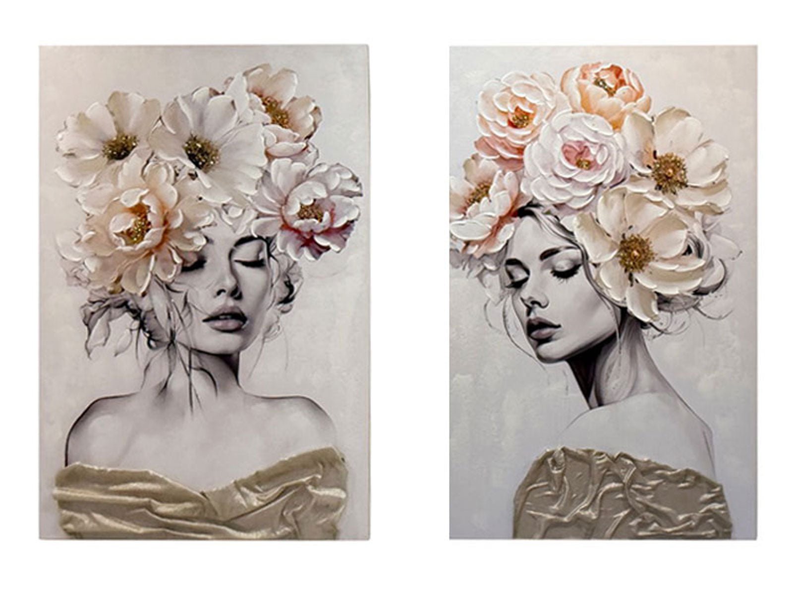 Blooming Elegance 2 - Piece Canvas Set - Sol & Stone