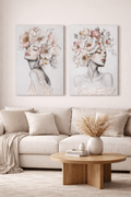 Blossom Muse – 2 Piece Floral Lady Canvas Set - Sol & Stone