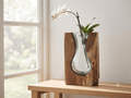 Glass Vase on Driftwood - Sol & Stone