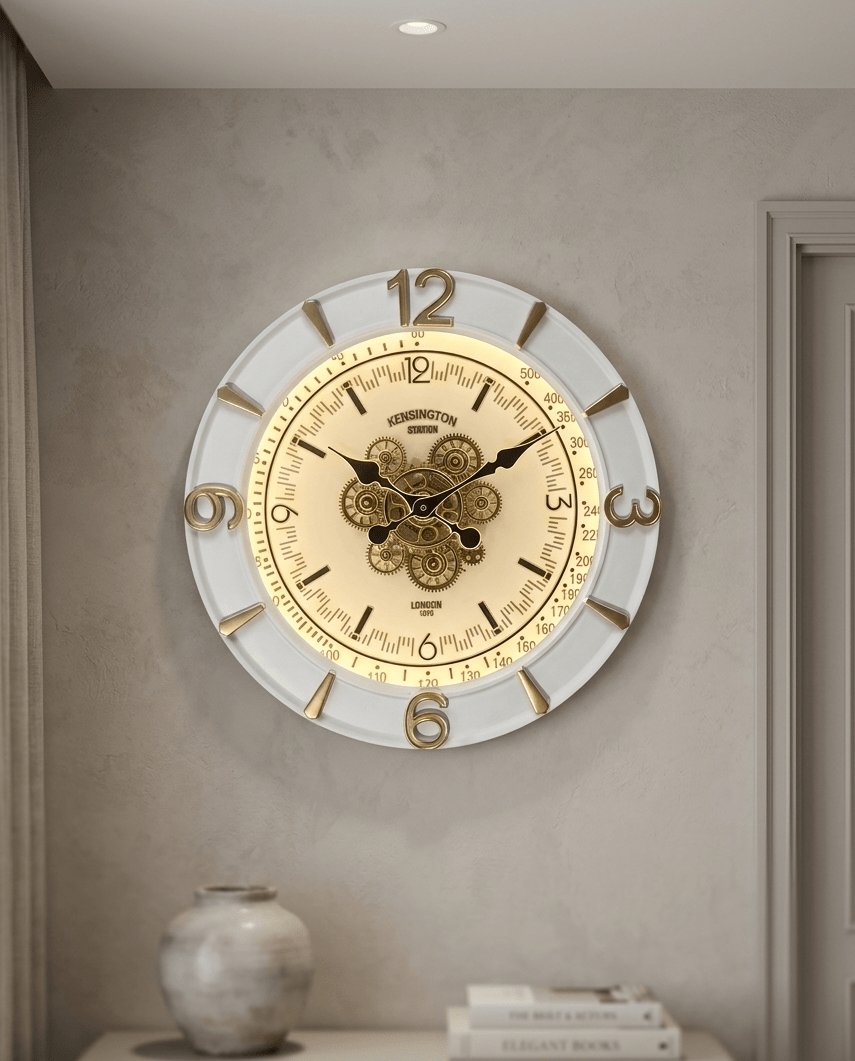 Kensington Illuminated Cog Clock - Sol & Stone
