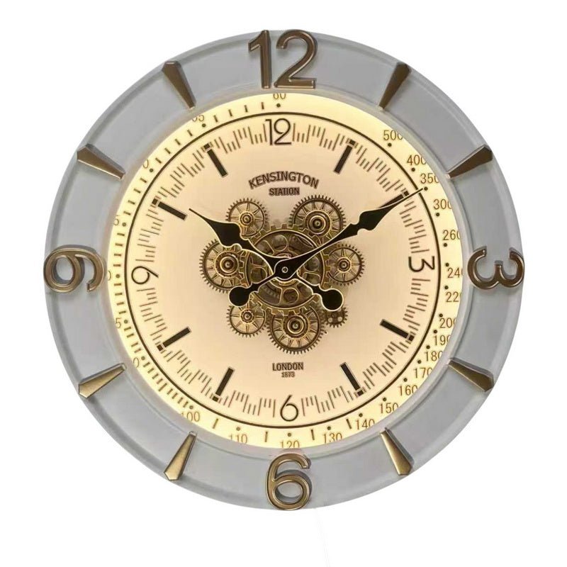 Kensington Illuminated Cog Clock - Sol & Stone