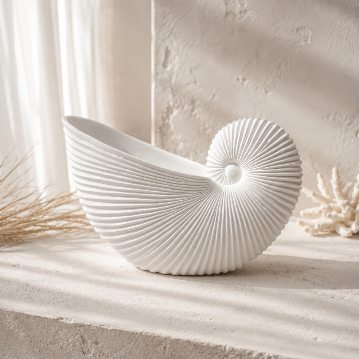 Large Beach Cone Shell Décor - Sol & Stone