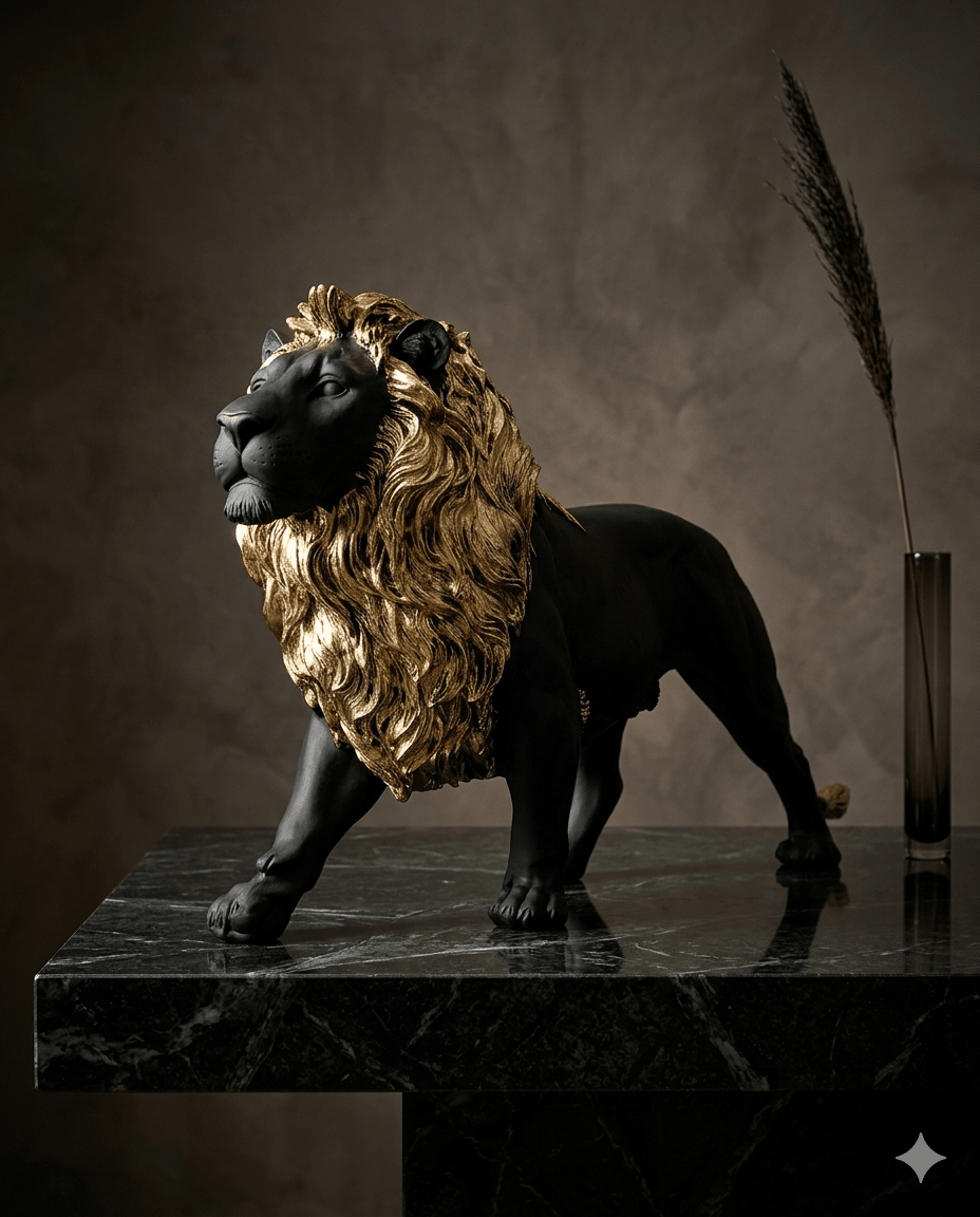 Regent Lion Sculpture - Sol & Stone