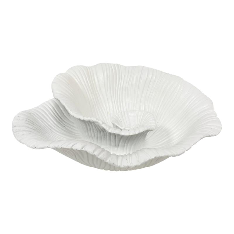 White Swirl Shell Bowl - Sol & Stone