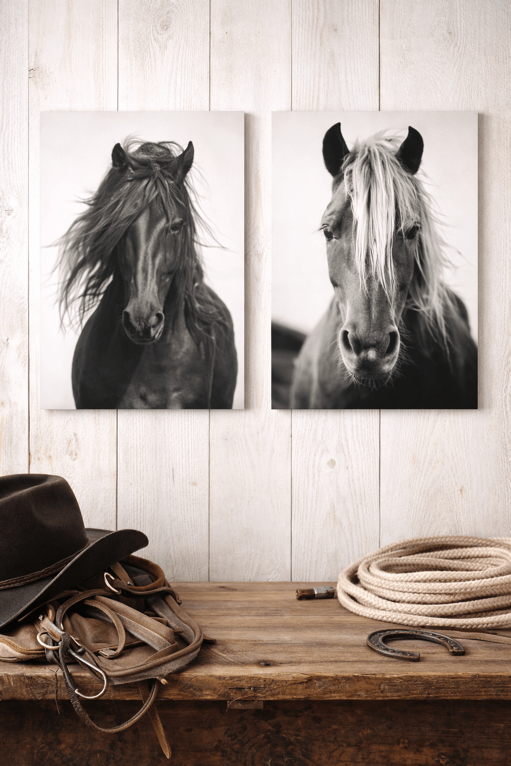 Wild Horse Canvas Wall Art (2 Piece Set) - Sol & Stone